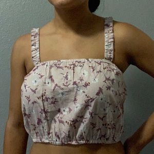 multi colored crop top 💟